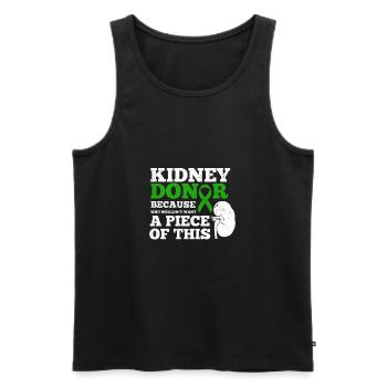 Nierenspender Organspende Transplantation Niere - Männer Premium Bio Tank Top - Schwarz - Vorne - AI Model Male 178 light (178cm)