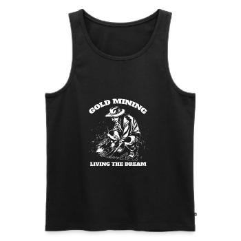 Gold Gold Digger Gold Panner Mine Gold Prospector - Débardeur bio Premium Homme - noir - Devant - Michal (187cm)