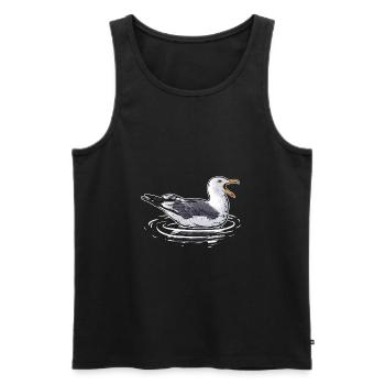 Möwe Meeresvogel Ozean Meer Seevogel Vögel - Männer Premium Bio Tank Top - Schwarz - Vorne - AI Model Male 178 light (178cm)