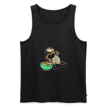 Japanische Nudelsuppe Ramen Kawaii Miso Suppe - Männer Premium Bio Tank Top - Schwarz - Vorne - Michal (187cm)