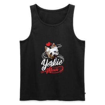Yorkie Mom Yorkshisher Terrier Mother - Men's Premium Organic Tank Top - black - Front - Michal (187cm)