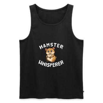 Hamster Whisperer Hamster Lovers Rongeurs Pet - Débardeur bio Premium Homme - noir - Devant - Michal (187cm)
