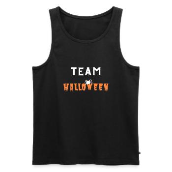 TEAM HALLOWEEN SPIDER - Débardeur bio Premium Homme - noir - Devant - AI Model Male 178 light (178cm)