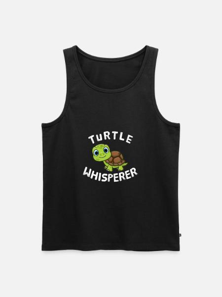 Funny Turtle Lover Turtle Whisperer - Men's Premium Organic Tank Top - black