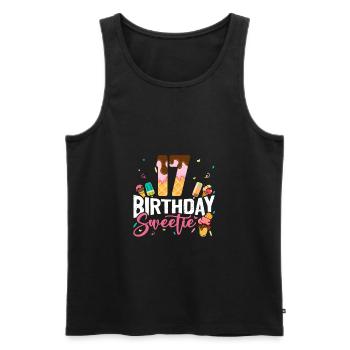 17. Geburtstag Happy Birthday Eiscrem Liebhaber - Männer Premium Bio Tank Top - Schwarz - Vorne - Michal (187cm)