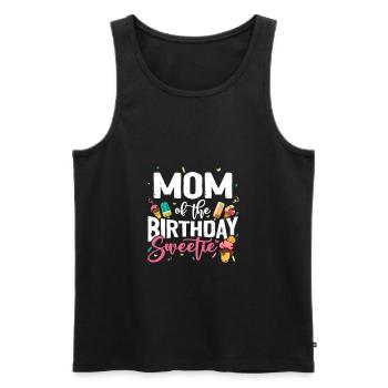 Ice Cream Party Maman Anniversaire B-Day - Débardeur bio Premium Homme - noir - Devant - Michal (187cm)