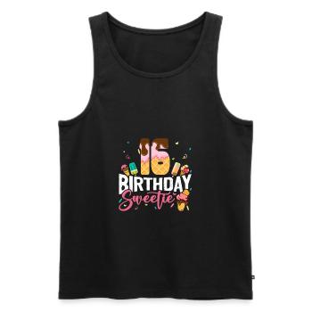 16. Geburtstag Happy Birthday Eiscreme Liebhaber - Männer Premium Bio Tank Top - Schwarz - Vorne - Michal (187cm)