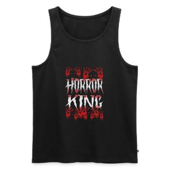 Horror King Effrayant Halloween Film d'horreur - Débardeur bio Premium Homme - noir - Devant - AI Model Male 178 light (178cm)