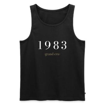 grand cru 1983 - Débardeur bio Premium Homme - noir - Devant - Michal (187cm)