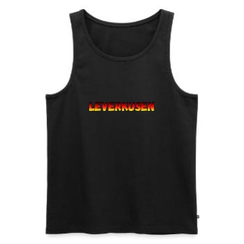 Leverkusen - Männer Premium Bio Tank Top - Schwarz - Vorne - Michal (187cm)