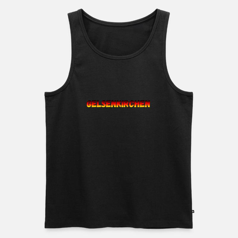 Gelsenkirchen - Männer Premium Bio Tank Top - Schwarz