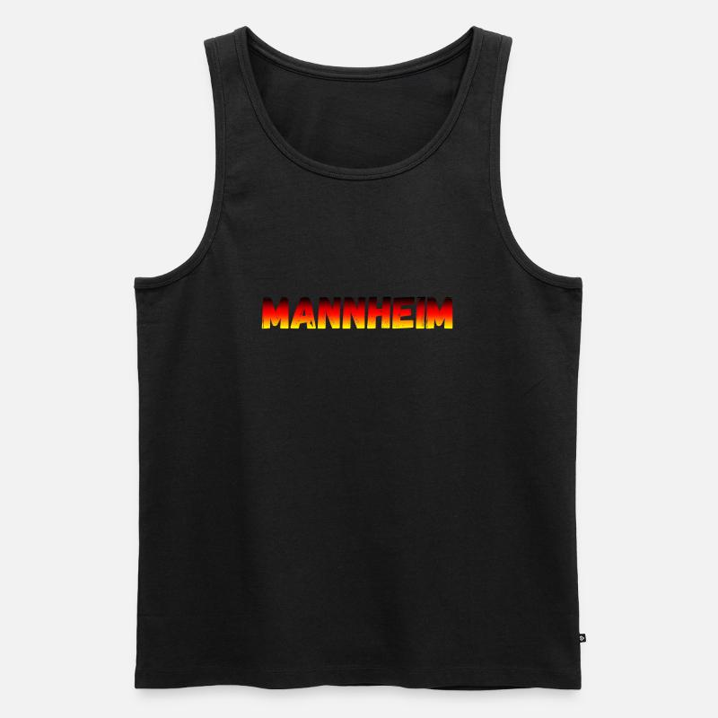 Mannheim - Männer Premium Bio Tank Top - Schwarz