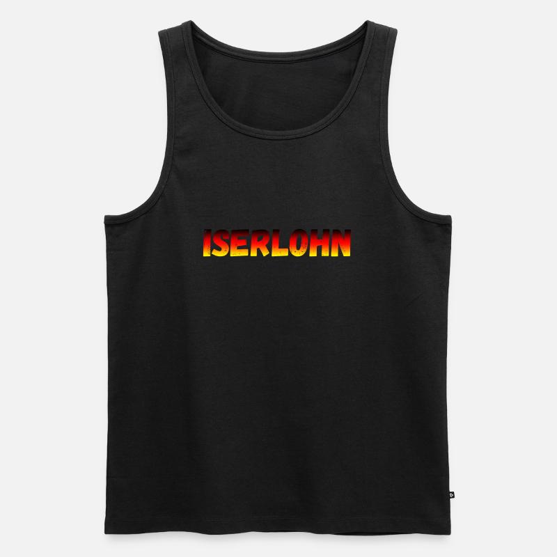 Iserlohn - Männer Premium Bio Tank Top - Schwarz