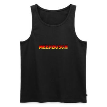 Meerbusch - Men's Premium Organic Tank Top - black - Front - Michal (187cm)