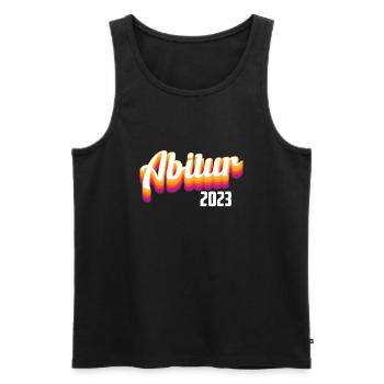 Abitur 2023 - Männer Premium Bio Tank Top - Schwarz - Vorne - Michal (187cm)