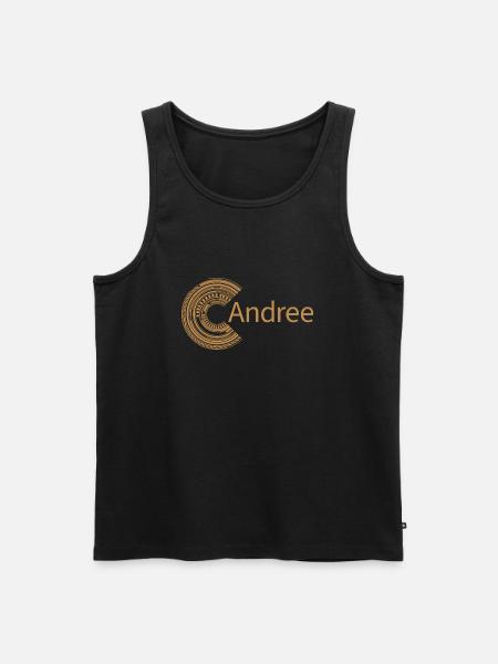Für Andree - Männer Premium Bio Tank Top - Schwarz