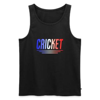 CRICKET GIFT SPORT FRANCE - Men's Premium Organic Tank Top - black - Front - Michal (187cm)