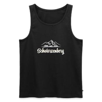 Schwarzenberg Erzgebirge - Männer Premium Bio Tank Top - Schwarz - Vorne - Michal (187cm)