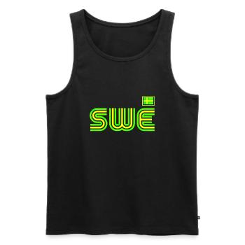 Sweden Sweden flag national norden skandinavia - Men's Premium Organic Tank Top - black - Front - Michal (187cm)