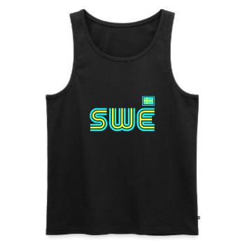 Sweden Sweden flag national norden skandinavia - Men's Premium Organic Tank Top - black - Front - Michal (187cm)