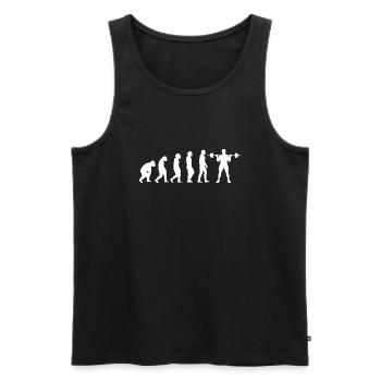 Fitness Sports Musculation Athlètes Fitness Sports - Débardeur bio Premium Homme - noir - Devant - Michal (187cm)