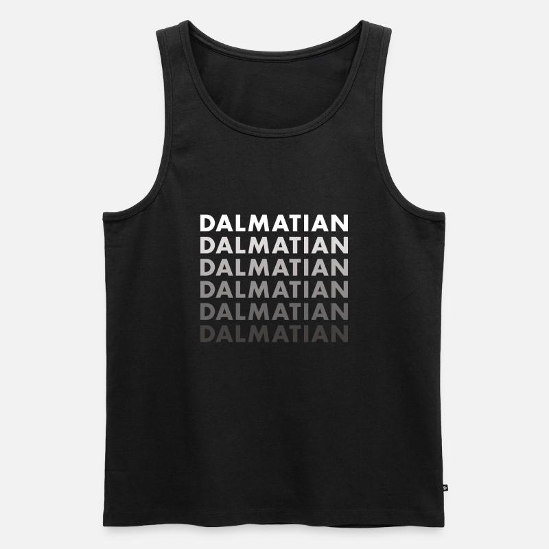 Dalmatian - Männer Premium Bio Tank Top - Schwarz