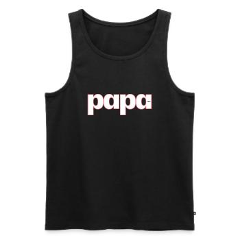 DAD - Men's Premium Organic Tank Top - black - Front - AI Model Male 178 light (178cm)