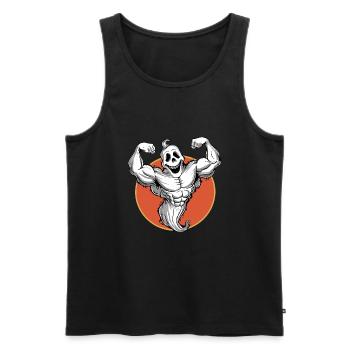 Geist Vintage Sunset - Männer Premium Bio Tank Top - Schwarz - Vorne - Michal (187cm)