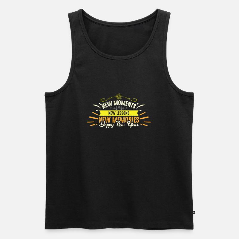 Newyear 4 - Männer Premium Bio Tank Top - Schwarz