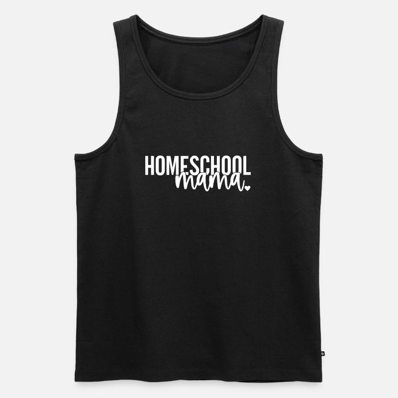 Befähigter Homeschool-Mama-Stil - Männer Premium Bio Tank Top - Schwarz