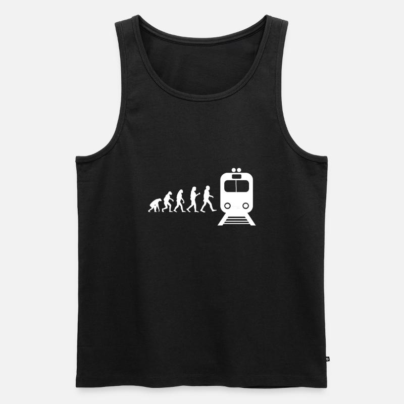 Zug - Männer Premium Bio Tank Top - Schwarz