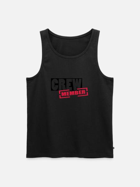 crew - Männer Premium Bio Tank Top - Schwarz
