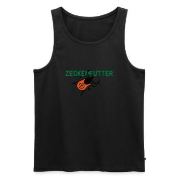 Zeckenfutter - Männer Premium Bio Tank Top - Schwarz - Vorne - AI Model Male 178 light (178cm)
