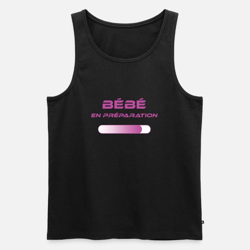 BEBE en préparation rose - Débardeur bio Premium Homme - noir