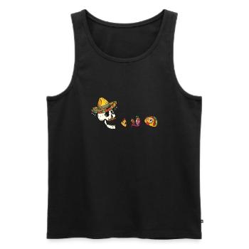 Funny Eating Tacos Cinco De Mayo Boys Kids Woman - Men's Premium Organic Tank Top - black - Front - Michal (187cm)