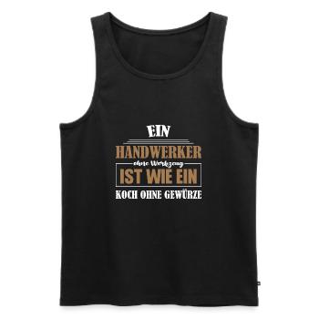 Handwerker Beruf Handwerker Geschenk - Männer Premium Bio Tank Top - Schwarz - Vorne - Michal (187cm)