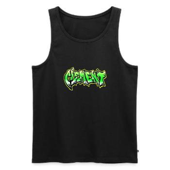 Graffiti Clement - Débardeur bio Premium Homme - noir - Devant - AI Model Male 178 light (178cm)
