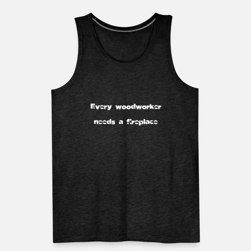 forest work apprentice carpenter plumber Men's Premium Organic Tank Top