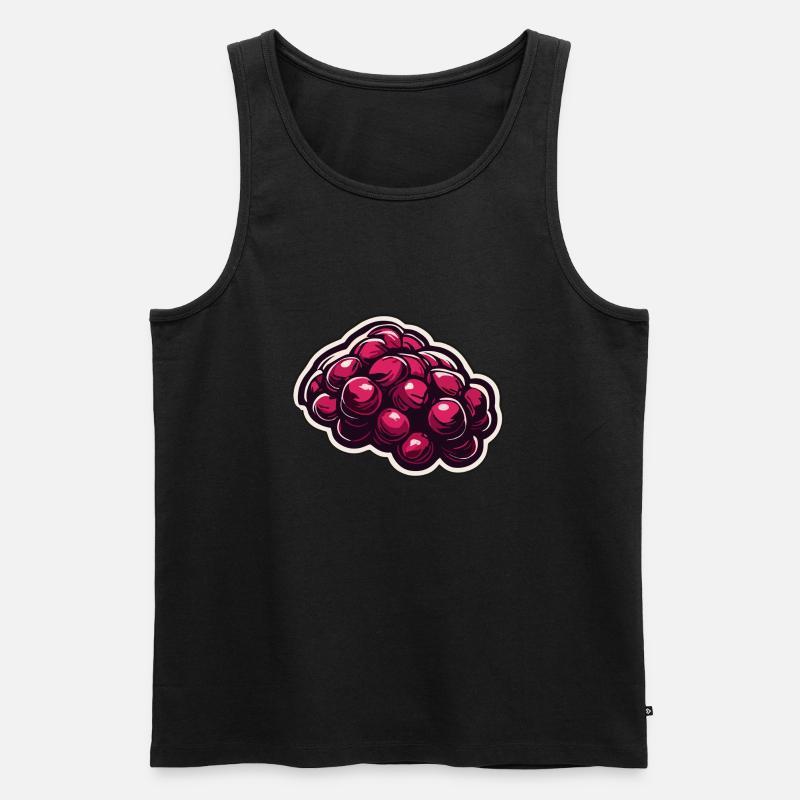 Lebensmittel / Obst / Markt / Vitamine / Design - Männer Premium Bio Tank Top - Schwarz