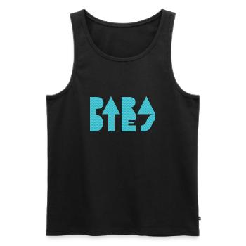 Vagues de Para-dies - Débardeur bio Premium Homme - noir - Devant - AI Model Male 178 light (178cm)