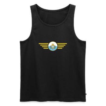 J'aime Saint-Marin, t-shirt design de style élégance - Débardeur bio Premium Homme - noir - Devant - Michal (187cm)