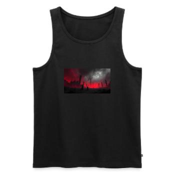 Welcome to hell - Männer Premium Bio Tank Top - Schwarz - Vorne - Michal (187cm)