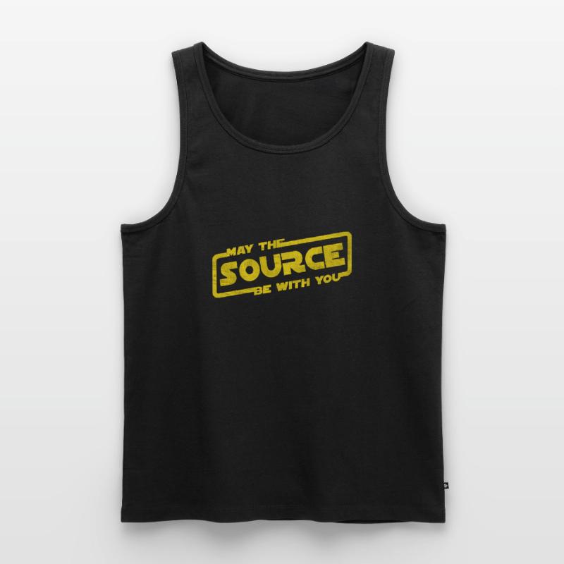 May The Source Be With You | Programmierer Coder Männer Premium Bio Tank Top