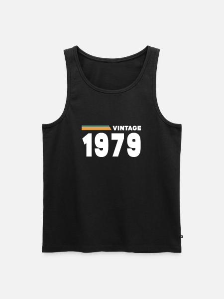 Millésime 1979 - Débardeur bio Premium Homme - noir