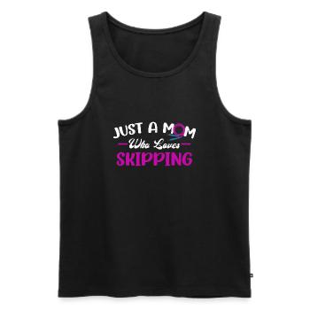 Speed Rope Skipping - Men's Premium Organic Tank Top - black - Front - Michal (187cm)
