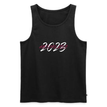 Abschluss 2023 AK 23 - Männer Premium Bio Tank Top - Schwarz - Vorne - Michal (187cm)