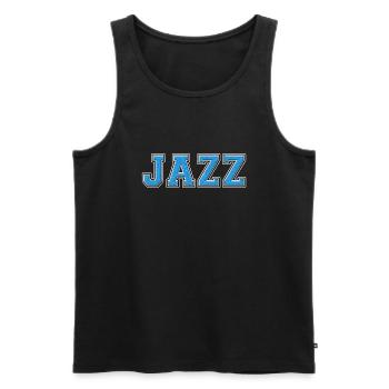 JAZZ - Männer Premium Bio Tank Top - Schwarz - Vorne - Michal (187cm)