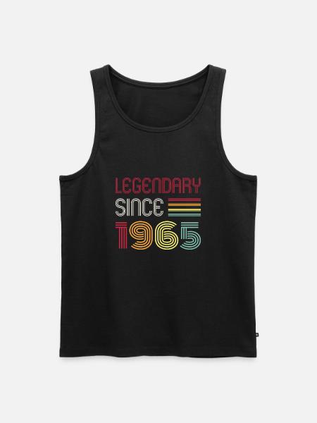 Birthday Legendary Since 1965 - Men's Premium Organic Tank Top - black