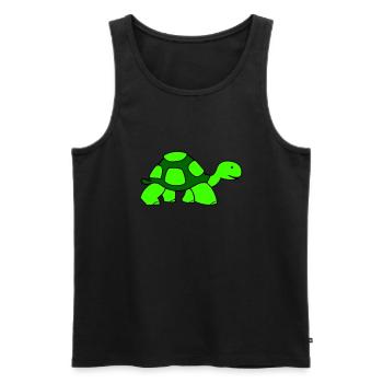 Turtle - Men's Premium Organic Tank Top - black - Front - AI Model Male 178 light (178cm)