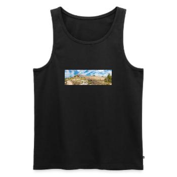 The Wall of Oštrica (Bedem Grebastica) Croatia - Men's Premium Organic Tank Top - black - Front - Michal (187cm)